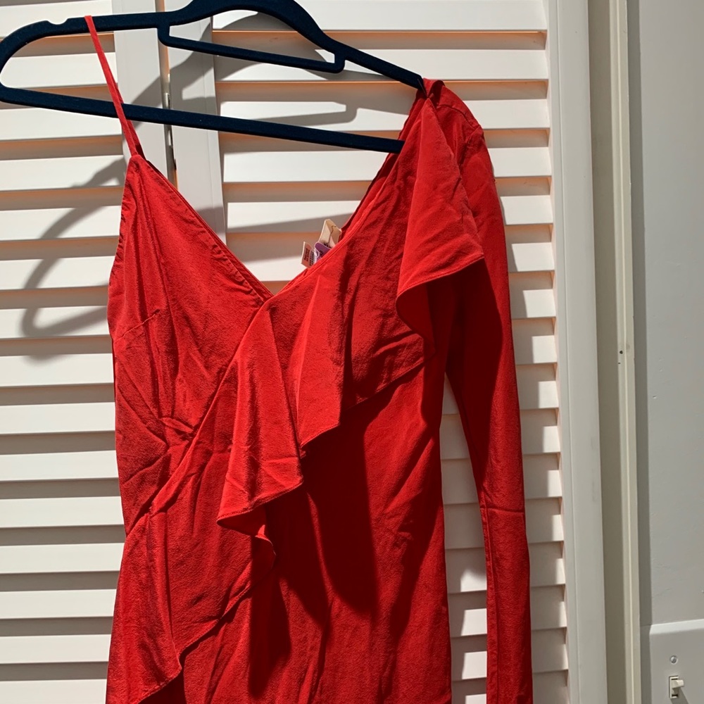 Red blouse